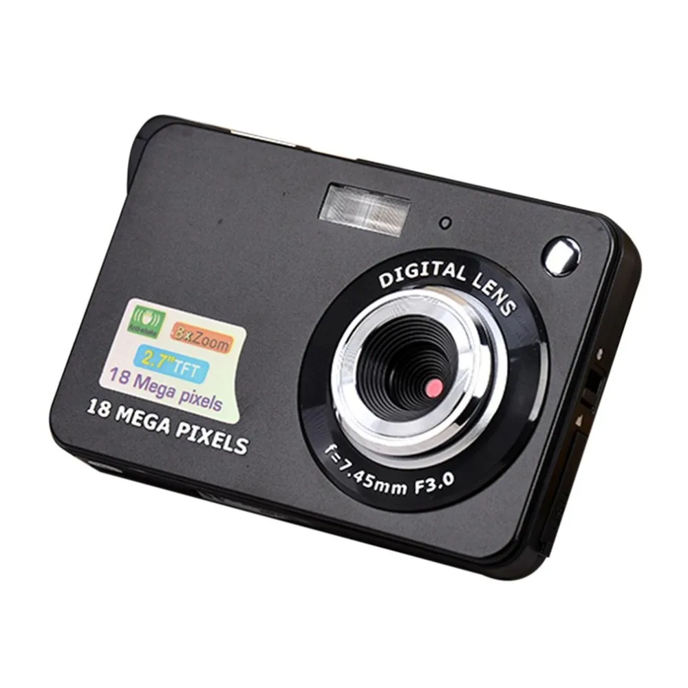 2,7 дюймов TFT ЖК-дисплей 18MP 720P 8x зум HD Цифровая камера Анти-встряхивание видеокамера CMOS микро камера подарок детям 2,7 дюймов TFT ЖК-дисплей 18MP 720P 8x зум HD Цифровая камера Анти-встряхивание видеокамера CMOS микро камера подарок детям
