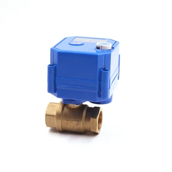 

Wholesale China supplier cwx-25s 12v 1/2" brass bsp reduce bore two way electric ball valve with manual override