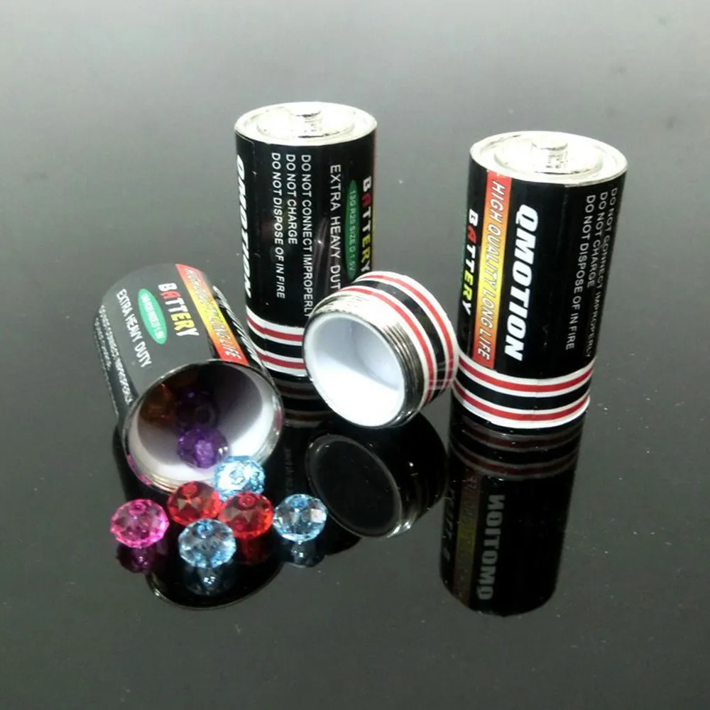 

Fashion Secret Stash Diversion Battery Shape Safe Money Coins Pill Box Hidden Container Storage box for small things