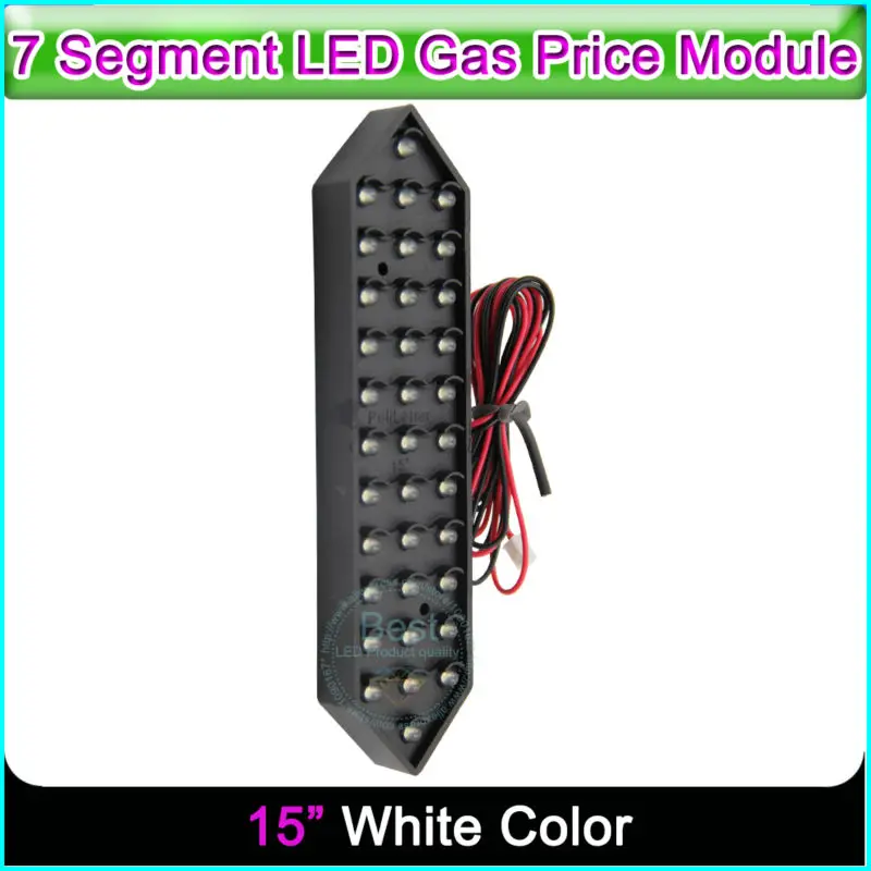 

15" High Brightness White Color Digita Numbers 4digit 7segme Module LED Signs Advertising Board LED Temperature and Time Display