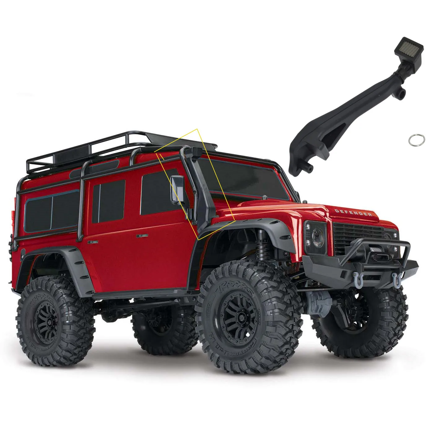 Buy 110 RC Crawler Rubber Safari Snorkel for 1/10