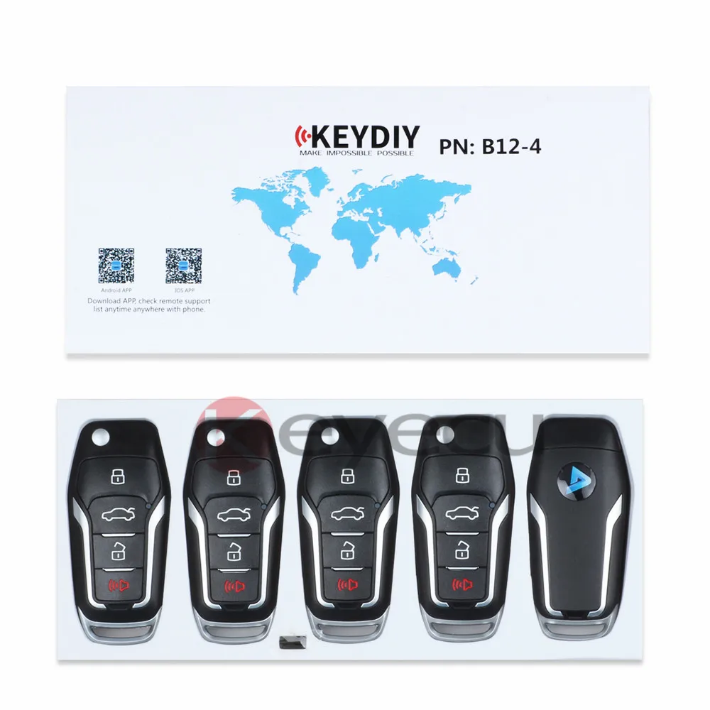 KEYECU 5 шт./лот универсальный пульт дистанционного серии B для KD900 KD900+, пульт дистанционного управления для B12-4