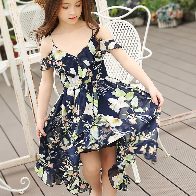 Robe Dété Pour Adolescent Filles 6 15 Ans Imprimé Floral