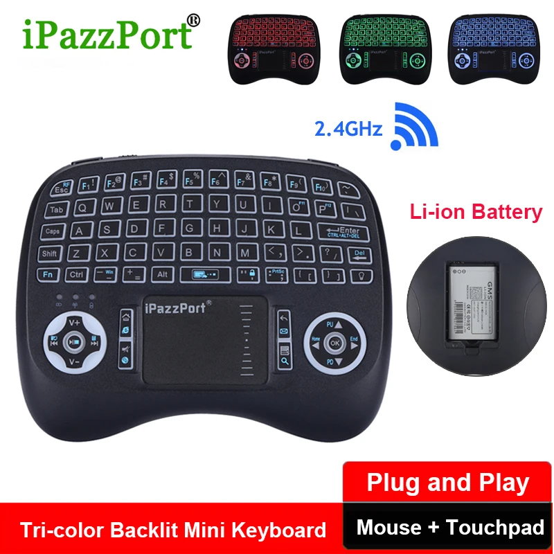 Беспроводная мини-клавиатура с подсветкой 21TL 2,4 ghz Английский Русский Air mouse Touchpad пульт дистанционного управления для T9 H96 MAX Android Smart tv Box