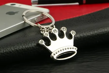 

FREE SHIPPING BY DHL 200pcs/lot 2015 New Metal Crown Shaped Key Chains Keyrings for Lovers