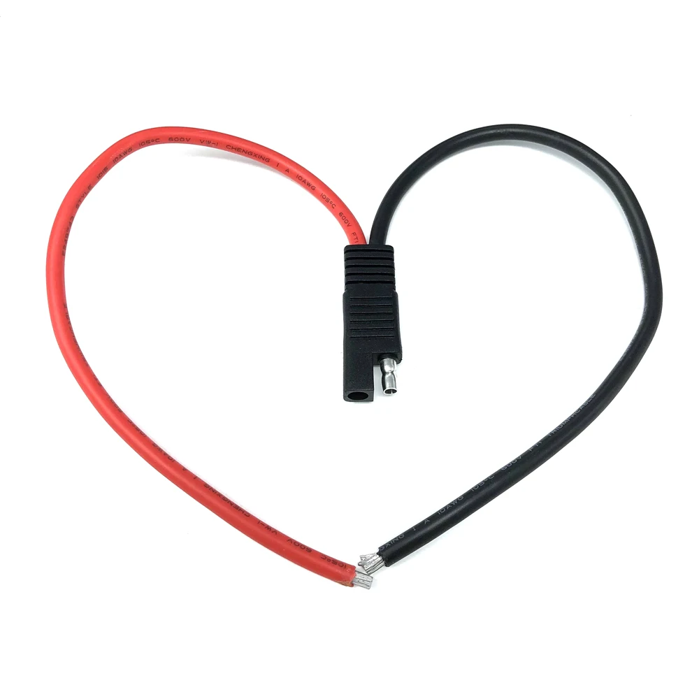 DIY 10AWG 30CM SAE TO Extension Cable DC Power Automotive Solar Panel Battery Plug | Электроника