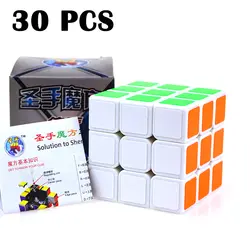 30 шт. ShengShou Legend Magic cube соревнование Скорость гладкая Cubo magico красочные наклейки Головоломка Куб Белый Нео Куб Классические игрушки