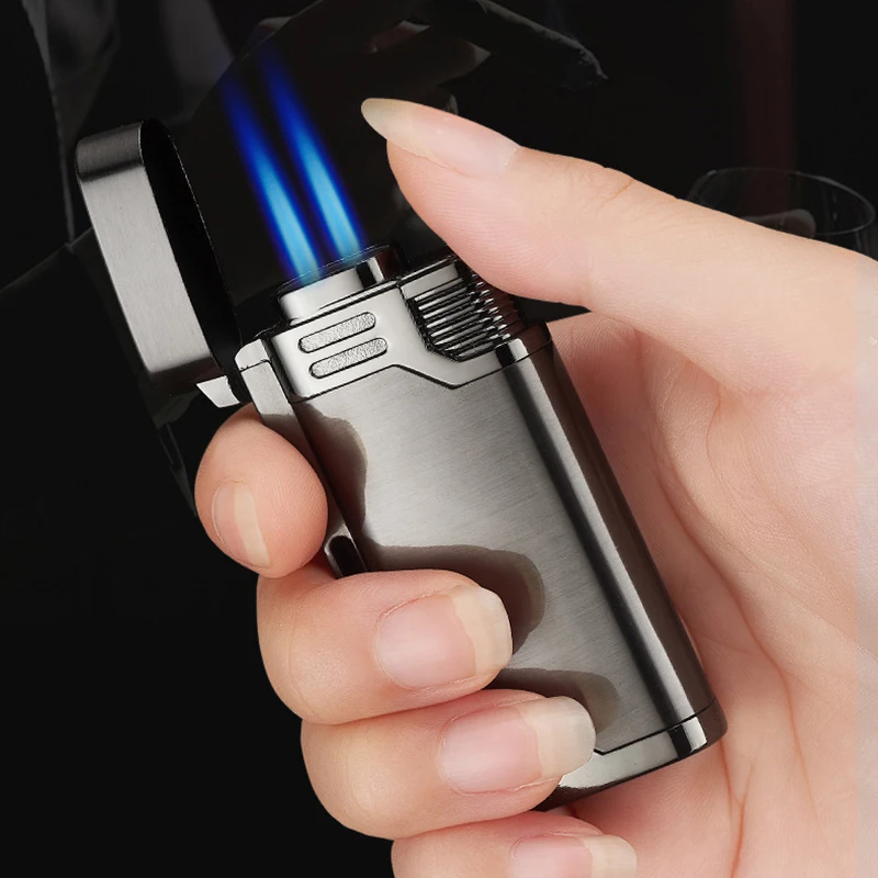 

2019New Metal Turbo lighter gas Lighters Cigar/Cigarette Lighter smoking accessories 1300C Mini Electronic Lighter