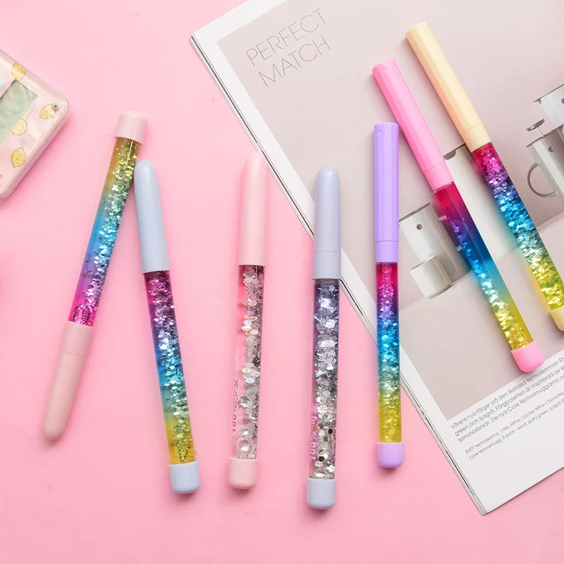 

Creative Magic Wand Pen Kawaii Colored Crystal Gel Pens For Writing Kids Gift Cute Korean Stationery Office School Supplies