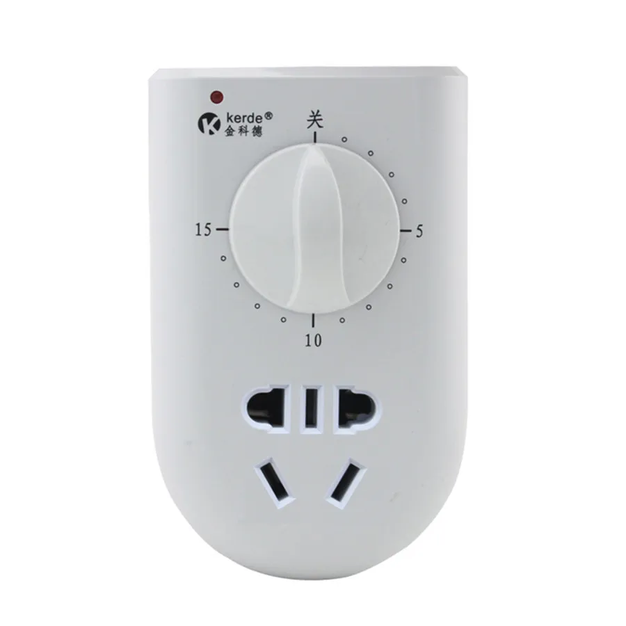 

Wholesale high quality high power timer time switch socket AC 110V 220V 50HZ 60HZ 10A 2200W 15 minutes free shipping