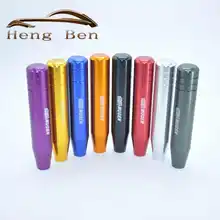 HB Mugen shift knob 18cm Length Aluminum Gear Shift Knob Racing Car Universal Shift Gear Knob Gold/Blue/Red/Black/Purple universal car aluminum alloy shift gear knob silvery grey