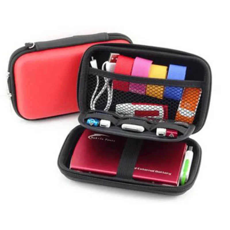 NIBESSER Unisex Portable Wallet Zipper Earphone Wire Box Headphone Case