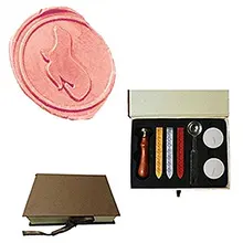 Mdlg винтажный морские львы уплотнения на заказ изображение логотип Свадебное приглашение воск уплотнение штамп для опечатывания Щупы для мангала ложка подаро