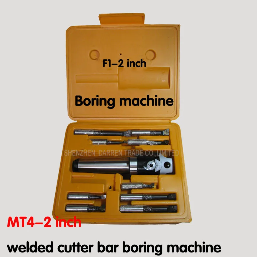 

3 PC  F1- 2 inch  boring head with MT4 Boring shank and 9pcs 12mm boring bars, boring head set