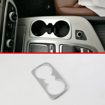 

ABS Pearl Chrome Interior Cup Holder Cover Trim For AUDI Q7 2016 2017
