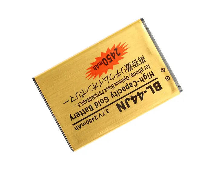 10 шт./лот 2450 мАч BL 44JN Gold Сменный аккумулятор для LG Optimus Black P970 MS840 L5 P690 P693 P698 E510 E610 E615