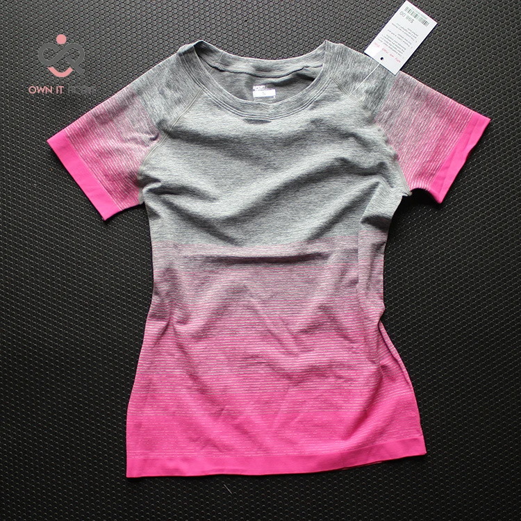 Gimnasio de Deporte de las mujeres camisas rápido seco camiseta de Running de manga ropa de Fitness camisetas y Tops de Deporte Mujer P096 Gimnasio de Deporte de las mujeres camisas rápido seco camiseta de Running de manga ropa de Fitness camisetas y Tops de Deporte Mujer P096