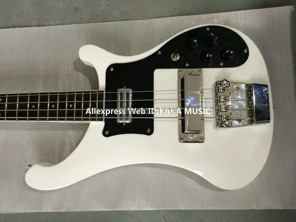 

White 4003 Electric Bass 4 strings Bass Wholesale Guitars From China Best Selling