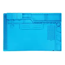 S-170 изоляционный коврик термостойкий силиконовый коврик для пайки 480 мм X 318 мм рабочий коврик настольная платформа паяльные инструменты для ремонта