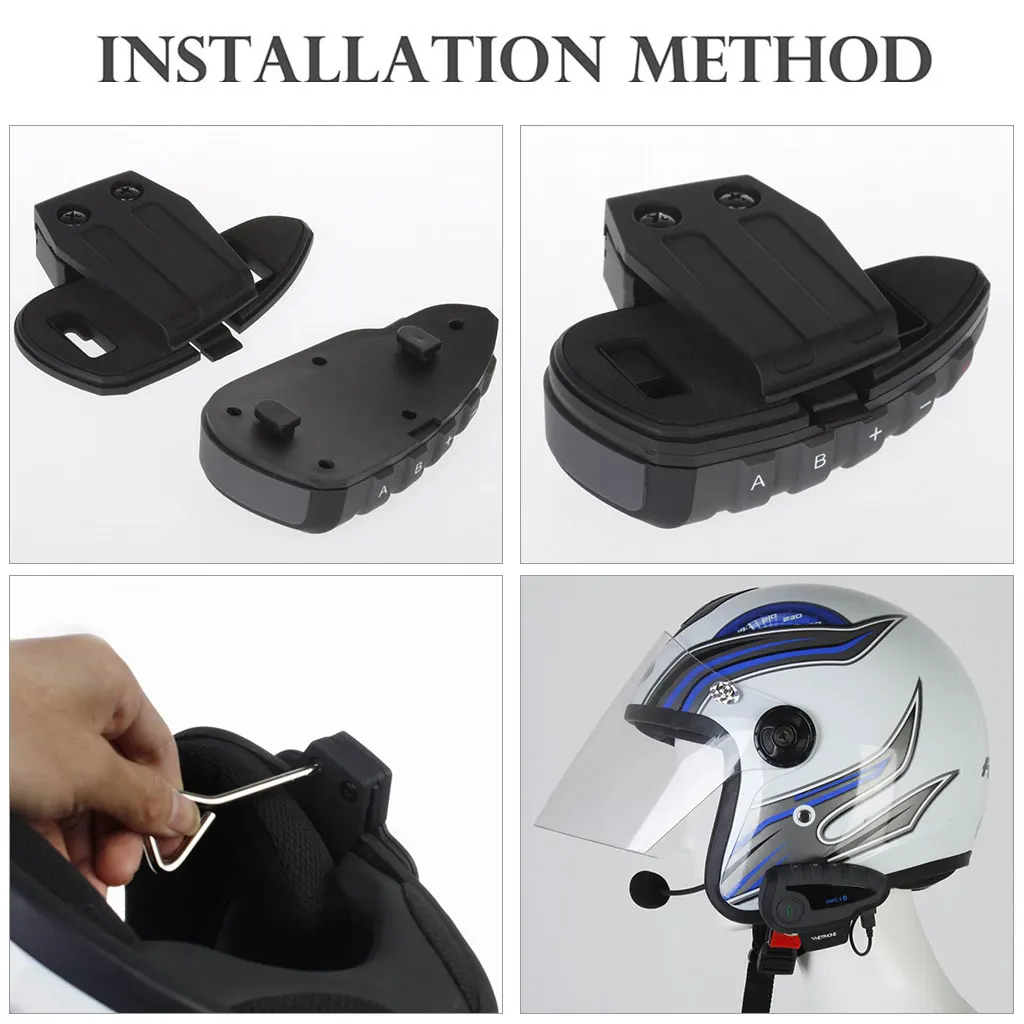 EJEAS Moto Helmet Interphone Bike bluetooth-гарнитура с поддержкой высококлассной NFC подходящей трубки с мотоциклетной дистанционной ручкой