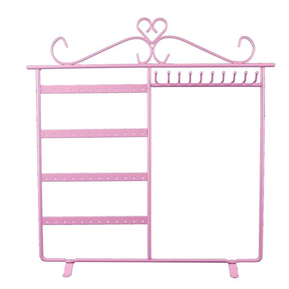 

High Quality 48 Holes Display Rack Metal Stand Holder Closet Jewelry Earrings Organizers Showcase Packaging & Display Wholesale