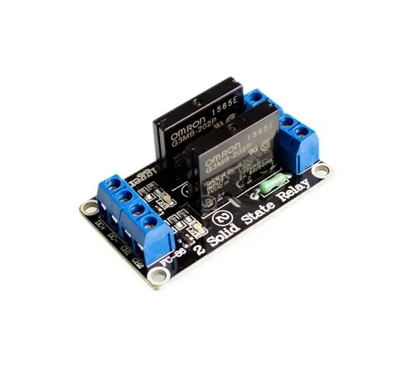 2 Channel solid state relay module 2-channel 5V High level relay module with fuse 250V2A For arduino