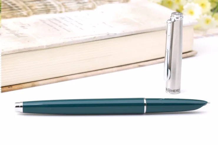 hero 007 перьевая ручка классическая коллекция современный практика каллиграфии, для студентов ручка учителя подарок черного, красного и зеленого цвета