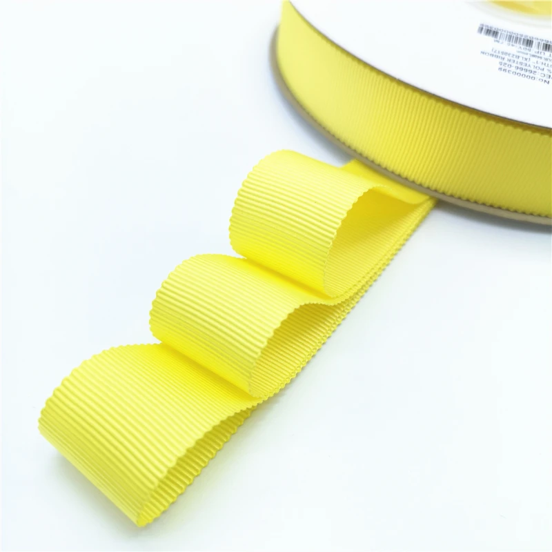 Nastro Petersham Ployester Giallo Di Alta Qualità Da 1 "(25Mm) Per La Decorazione Di Nozze Confezione Regalo Fiocchi Per Capelli Nastro Natalizio Fai 