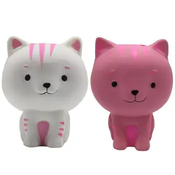 

Kids Cute Simulation Cartoon Cat PU Slow Rising simulation Squeeze Decompression Kawaii Toy Stress Reliever