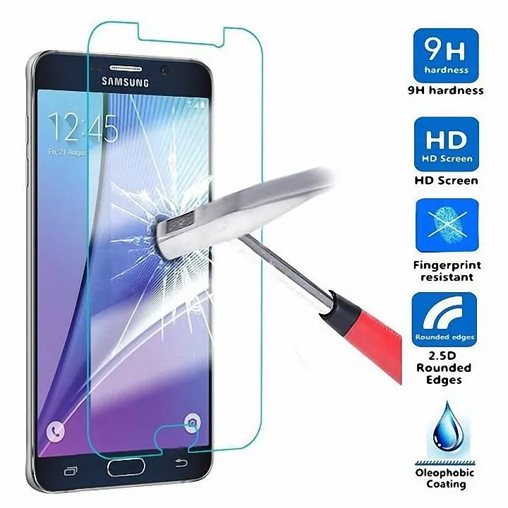 Tempered Glass Screen Protector film CASE For Samsung