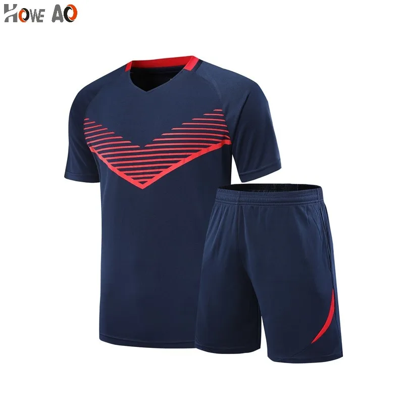 

HOWE AO running clothes for men jogging suits for men training clothes running workout suit men‘s T-shirt+shorts two-piece set