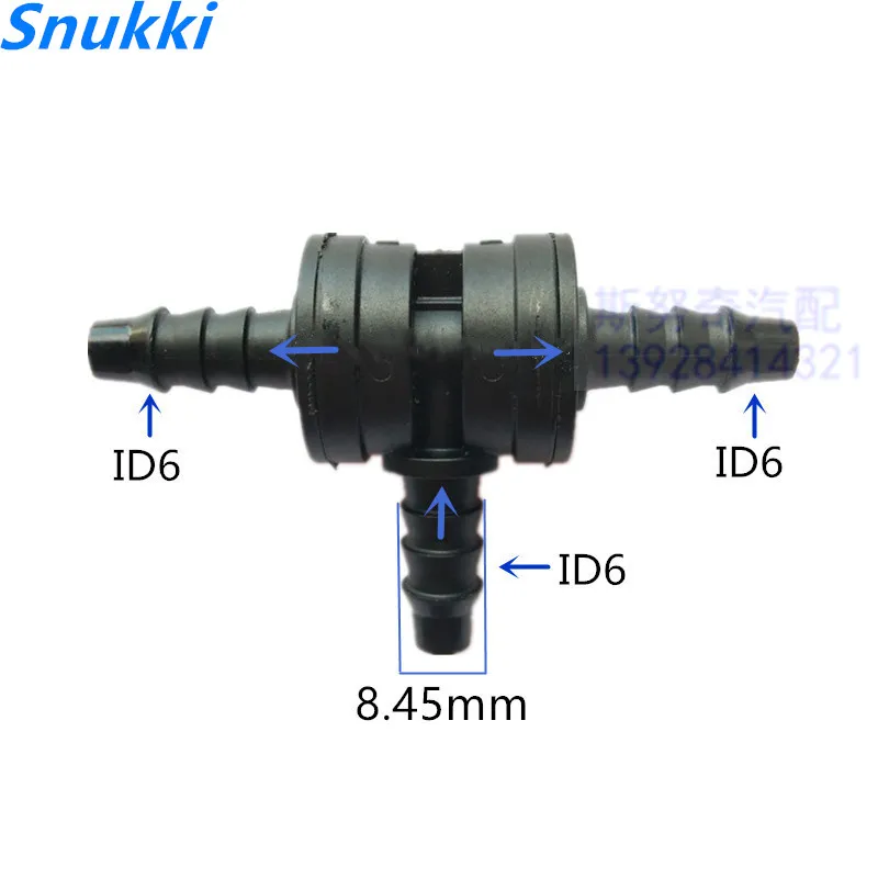 Тройник односторонний клапан обратный клапан односторонний клапан воздушный насос вакуумный обратный клапан для Changan BYD и Great Wall Haval 1 шт