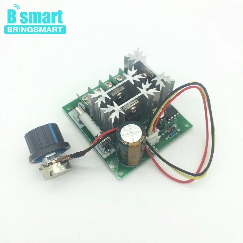 

CCMHCN PWM 15A 6V-90V DC Motor Speed Controller PLC Insurance With Speed Control Knob
