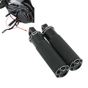 

Motorcycle Foot Rest Pedal Footpeg Pedal CNC Aluminum Black For Harley Sportster 883 1200 Touring Dyna Softail