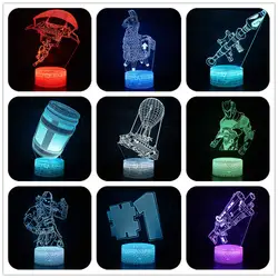 7 цветов Fortnited битва Royale фигурку Изменение Настольная лампа светодио дный USB LED настольная свет Fortnight Альпака шрам модель игрушечные лошадки