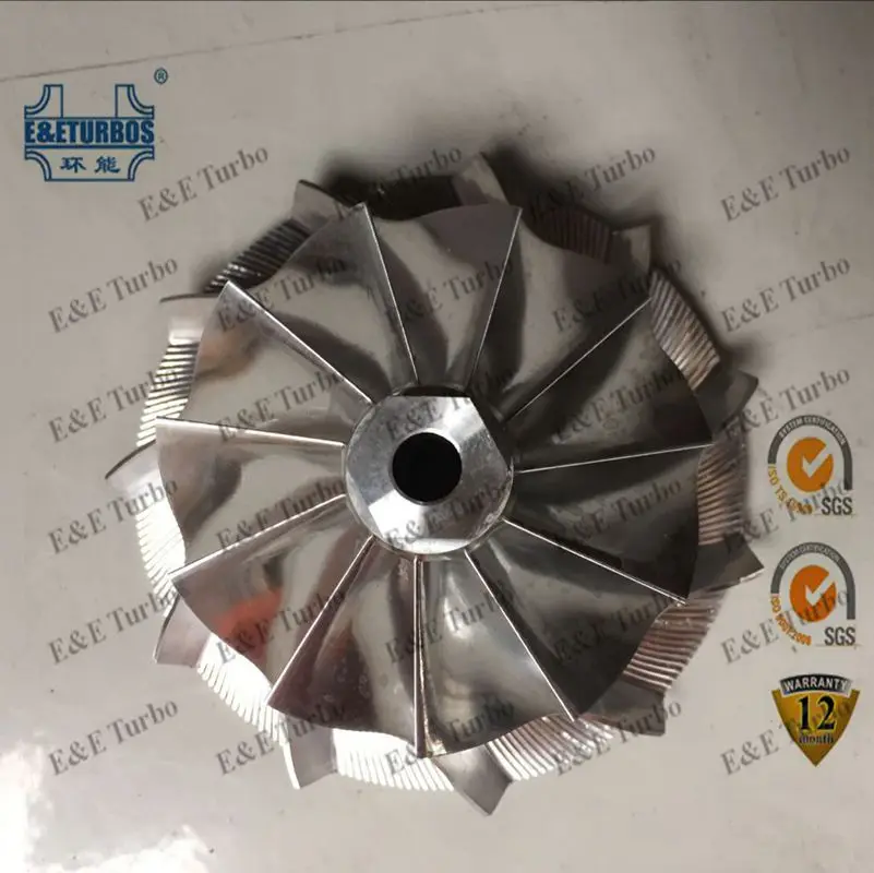 GTX3076R Billet/MFS Ball bearing Compressor Wheel with mix flow style