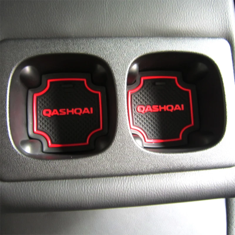 Противоскользящие коврики для ворот резиновый коврик чашки Nissan Qashqai 2008 2017