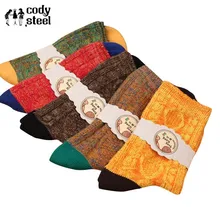 Cody steel/хлопковые носки женские модные женские зимние носки в национальном стиле Разноцветные винтажные носки для девочек 3 пар/лот