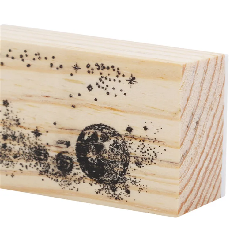 Украшенные главами серии коробки деревянный альбом для штампов DIY Фотоальбом украшение карты ремесло деревянная резиновая игрушечная печать