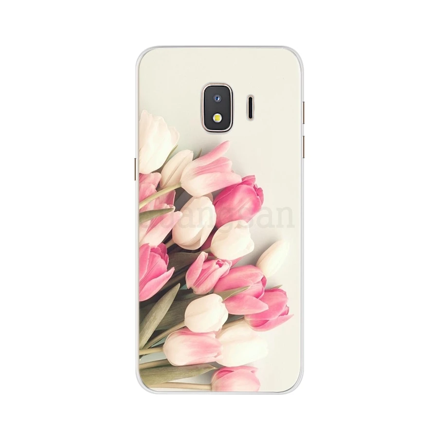 Крутой милый чехол для Samsung Galaxy j2 Core 2018 силиконовый мягкий с животными и цветами