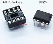 20 штук (каждого по 10) NE555 IC 555 и 8-контактным гнезда DIP