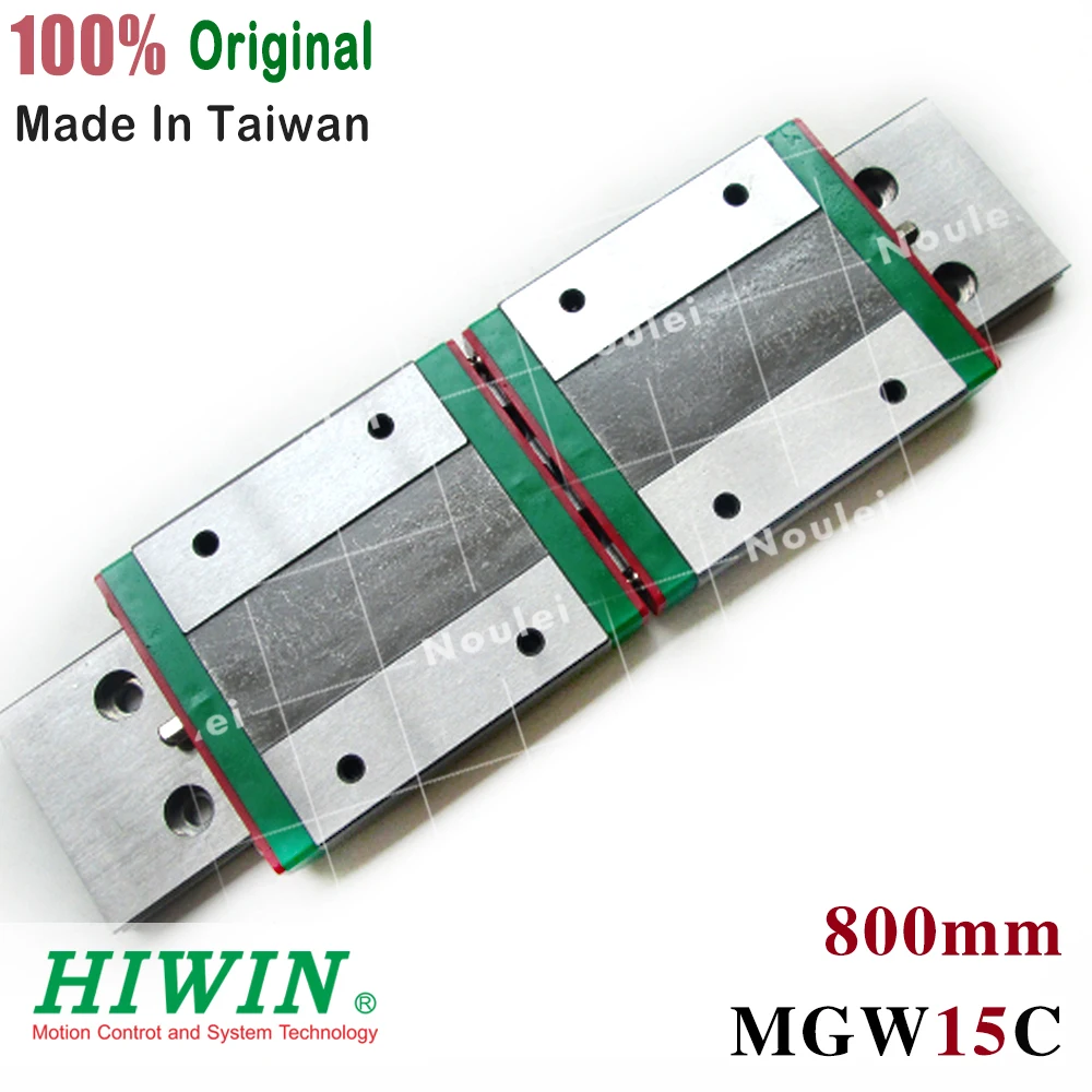 

HIWIN linear guideways MGWR15 800mm + 2 pcs MGW15C slider block MGW15 rail MGW 15 series mini cnc