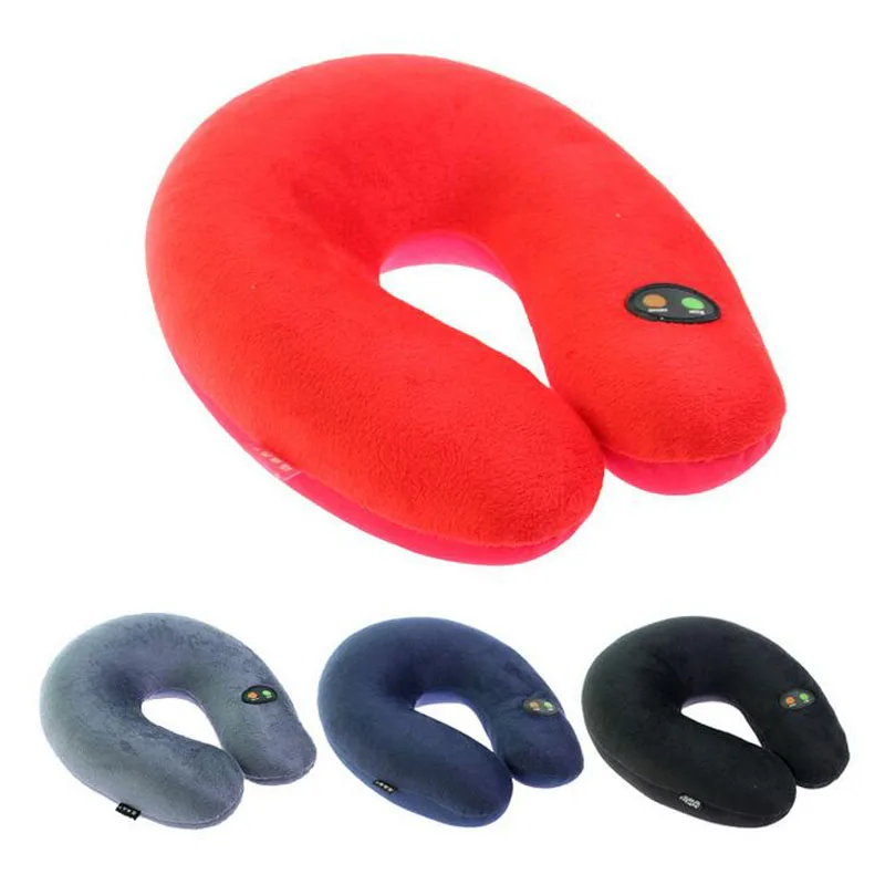 

Sofe And Comfortable Electric U Shape Pillow Massage Relax Neck Body Massager A Six-speed Mode Massage Pillow For Office Flight