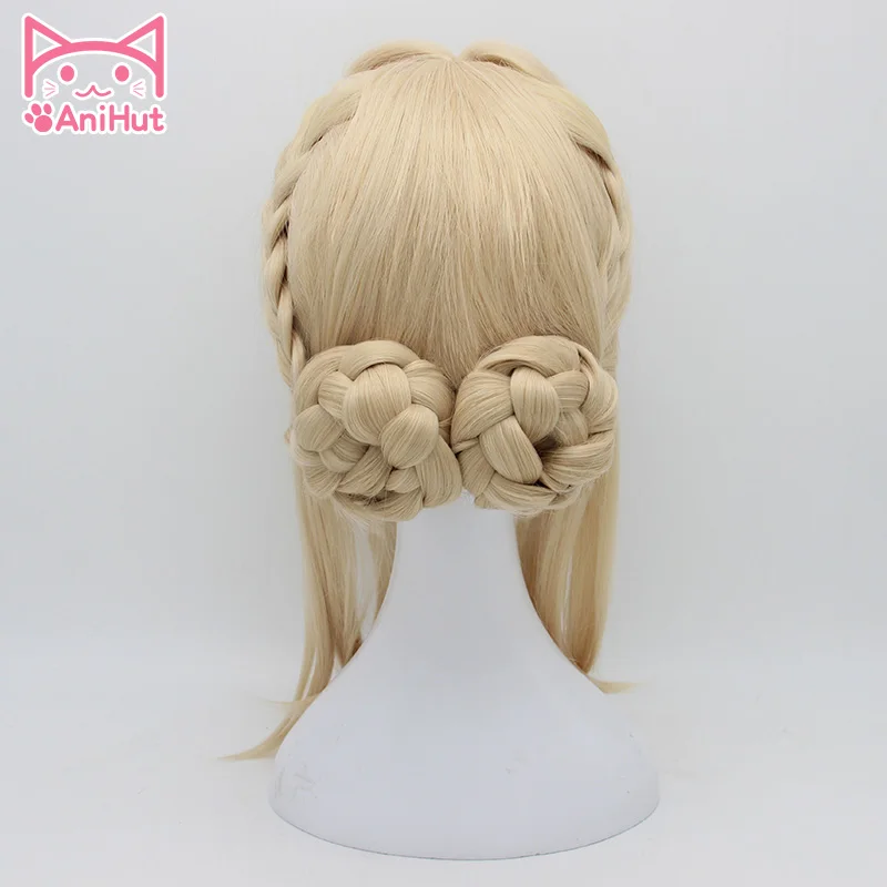 Cena AniHut fioletowy Evergarden peruka do cosplay żaroodporne syntetyczny jasny blond włosy peruka do cosplay s dla kobiet Anime fioletowy Evergarden