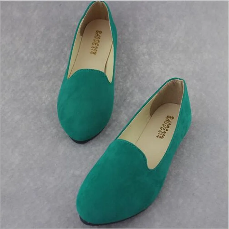 2023 spring autumn women's shoes flat shoes sweet multi-color working shoes foreign trade 43 large size women's black shoes