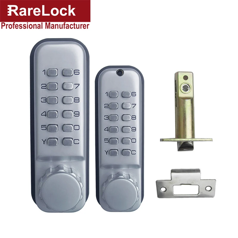 LHX Mechanical Combination Lock Numeral Door Digital Lock Stain Chrome Zinc Alloy Keyless Password Non-Power Special Lock a