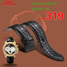 Laopijiang 1819 20 22 ММ аллигатор часы с универсальным мужчины и женщины смотреть band