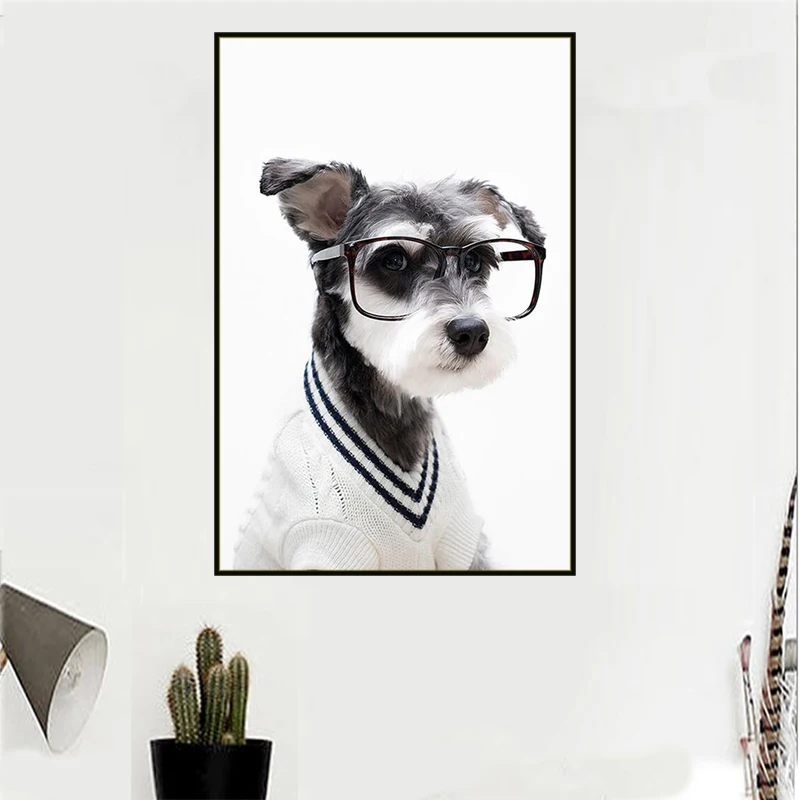 Aliexpress.com : Buy Full Drill Round Schnauzer Diamond Painting Cute
