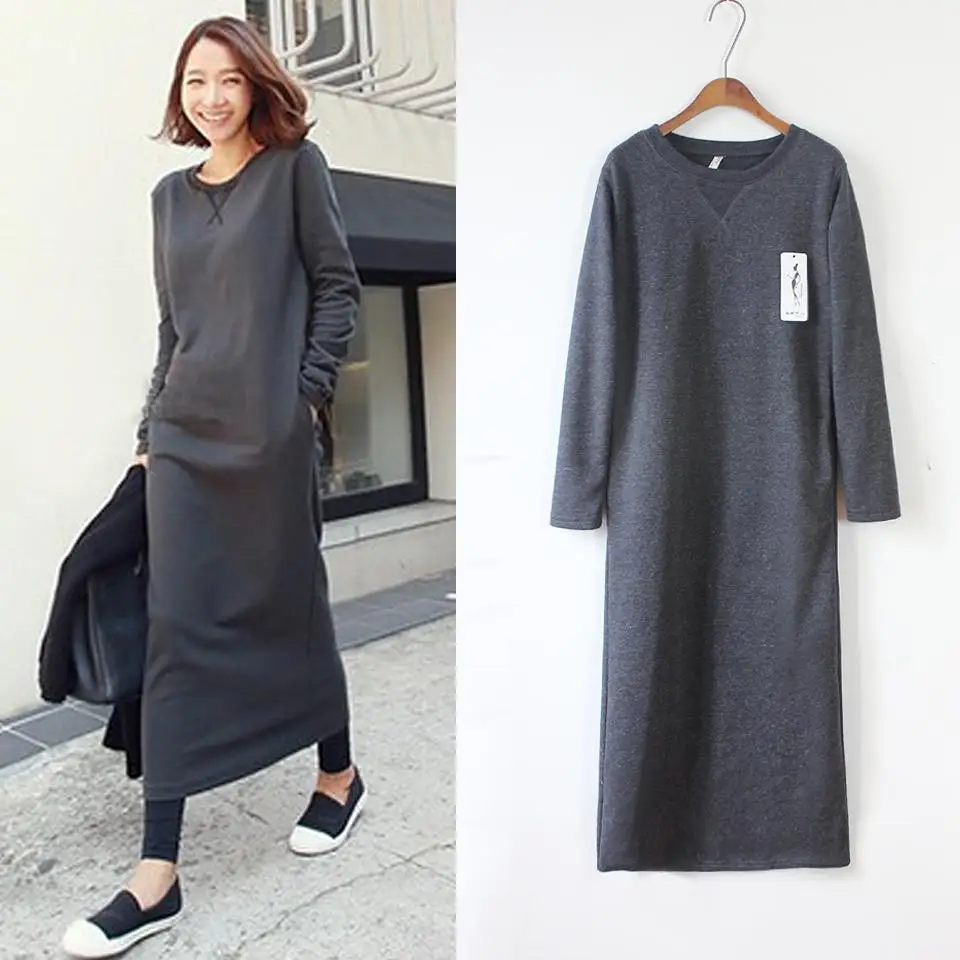 sweatshirt dress long