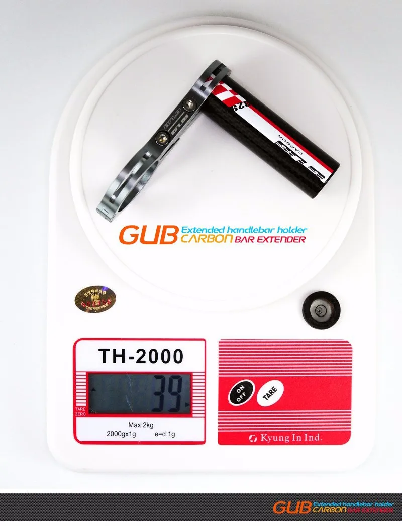 GUB G-329 Велосипедное углеродное волокно удлинитель руля CNC горный велосипед ультра легкий велосипедный Ламподержатель 39 г
